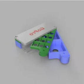 Gopro 5 Battery Sd Card Holder Printable 3d model