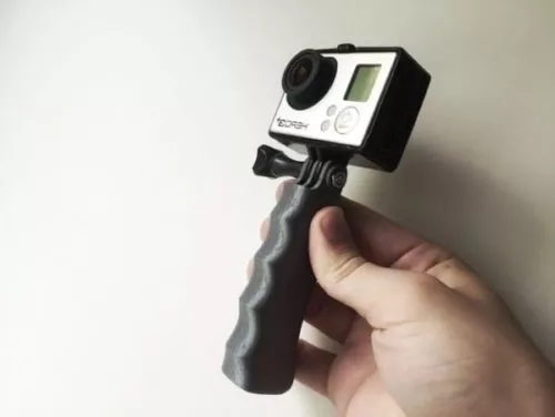 Printable Gopro Handgrip 3d model Printable Gopro Handgrip 3d model