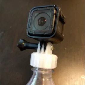 Gopro Plastic Bottle Cap Mount Printable 3d model