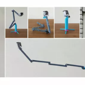Printable Gopro Counter Balance Folding Stick 3d model