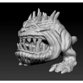 Goblin Mushroom Bouncer Sculpt 3d model