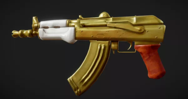 Soviet Assault Rifle Ak74m 3d model