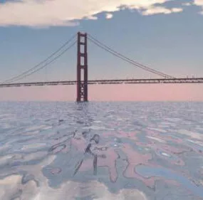Golden Gate Bridge 3d model