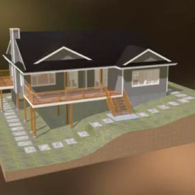 Gord House Style 3d model