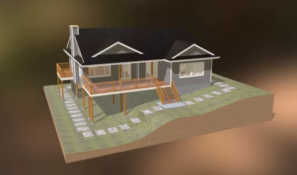 Gord House Style 3d model Gord House Style 3d model