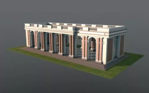 Colonnade Versailles Building 3d model Colonnade Versailles Building 3d model
