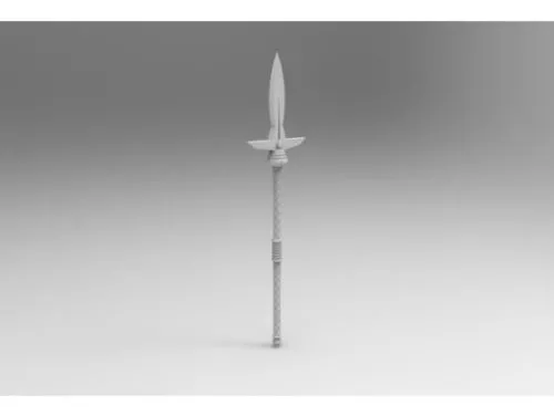 Grimdark Boar Spear Weapon 3d model Grimdark Boar Spear Weapon 3d model