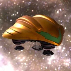 Sci-fi Gunship Spaceship Spacecraft 3d model