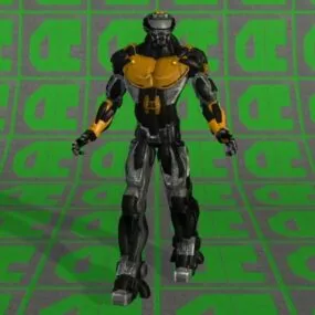 H25 Killer Robot Character 3d model