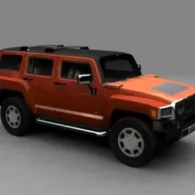 Humvee H3 Car 3d model