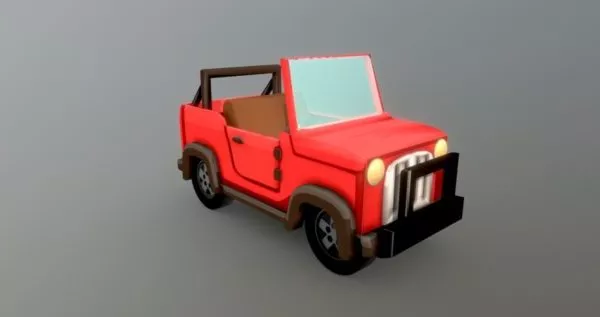 Wwii Jeep Car 3d model