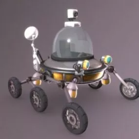 Cartoon Hcr2 Moonlander Car 3d model