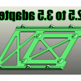 Hdd Ssd 2.5 To 3.5 Adapter Printable 3d model