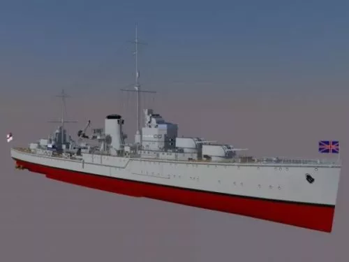 Old Ferry Boat 3d model