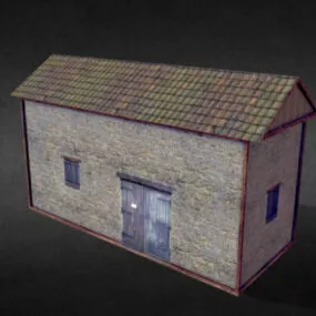 Vintage Western House 3d model