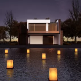 House In Lake 3d model