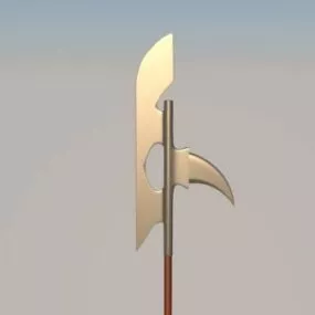 Halberd Sword Weapon 3d model