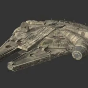 Sci-fi Halcon Spaceship 3d model