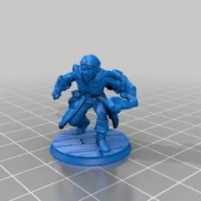 Half Elf Pirate Game Character 3d model