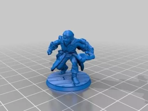 Half Elf Pirate Game Character 3d model Half Elf Pirate Game Character 3d model