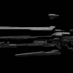 Halolight Rifle Gun 3d model