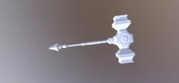 Hammer Dgm Weapon 3d model Hammer Dgm Weapon 3d model