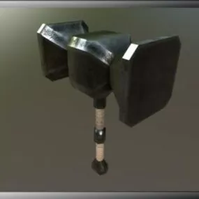 Concept Hammer Lowpoly Weapon 3d model