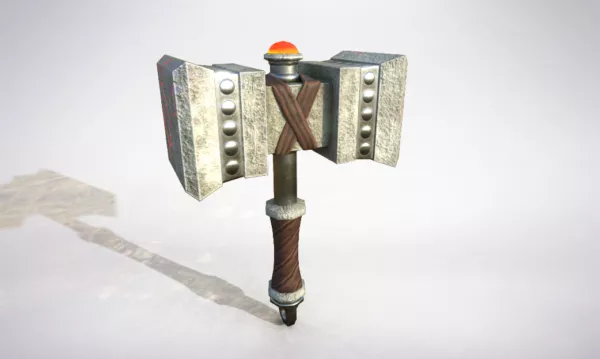 Rustic Hammer 3d model