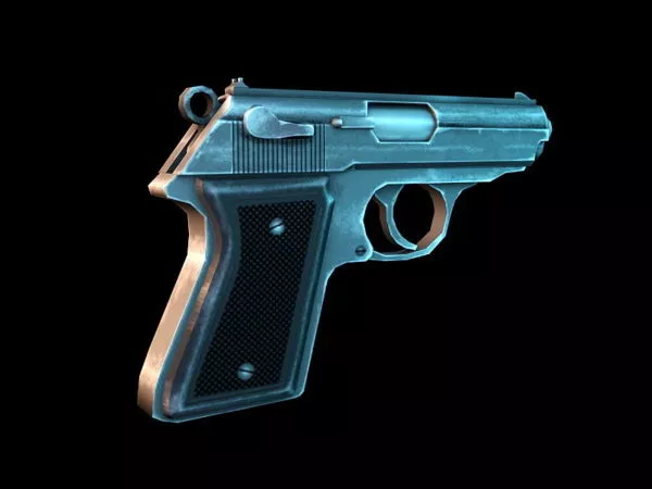 Hand Pistol Weapon 3d model Hand Pistol Weapon 3d model