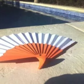 Hand Held Fordable Fan Printable 3d model