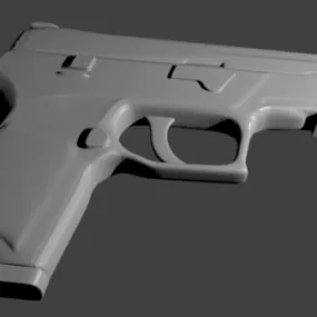Army Handgun 3d model