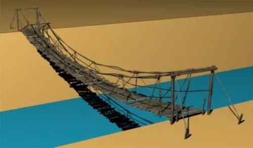 Boardwalk Bridge 3d model