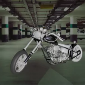 Harley Davidson Vintage Motorcycle 3d model