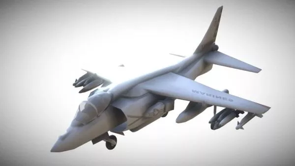 Toon Jet Aircraft 3d model