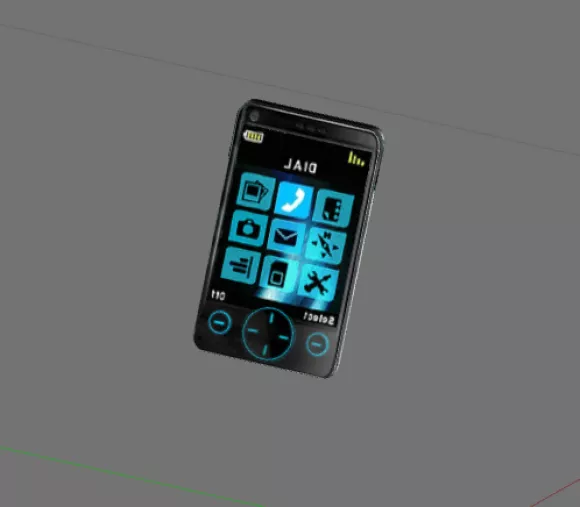 Folding Mobile Phone 3d model