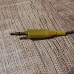 Printable Headphone Aux Cable Protector 3d model
