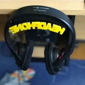 Printable Headphones Holder 3d model