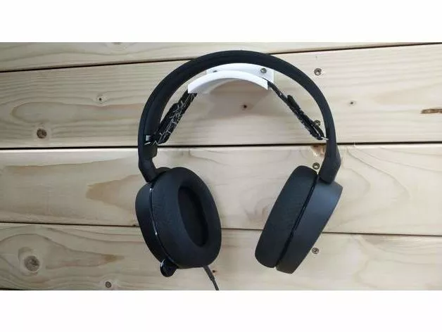 White Wireless Headphones 3d model