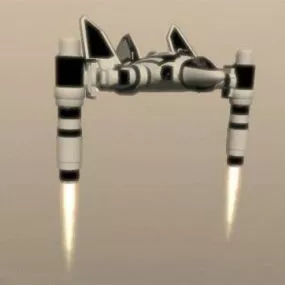 Sci-fi Airship 3d model