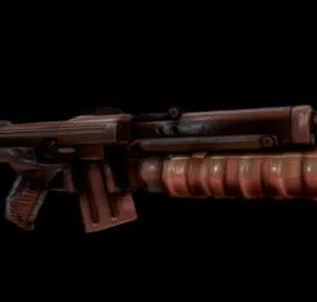 Heavy Machine Gun Gaming Design 3d model