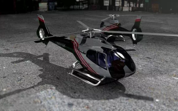 Alouette Helicopter Concept 3d model
