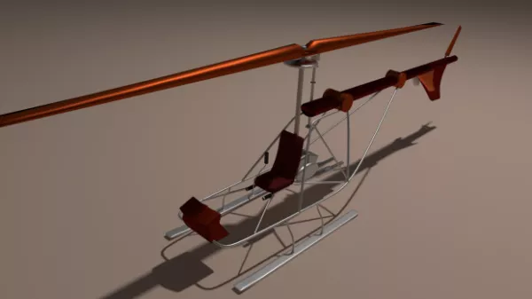 As350 Squirrel Helicopter 3d model
