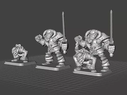 Chaos Warlord Orcs Bane Sculpt 3d model Chaos Warlord Orcs Bane Sculpt 3d model