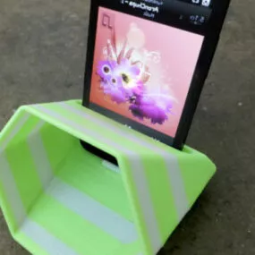 Hex Phone Sound Amplifier Printable 3d model