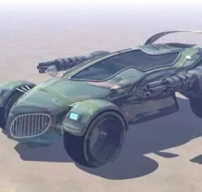 Sci-fi Car Hexacar Design 3d model