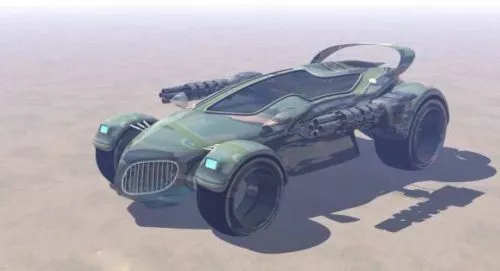 Sci-fi Car Hexacar Design 3d model Sci-fi Car Hexacar Design 3d model