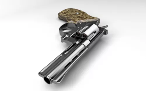 Police Revolver 3d model