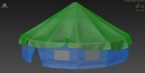 Cocoon Tent 3d model