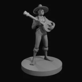 Hillbilly Human Game Character 3d model