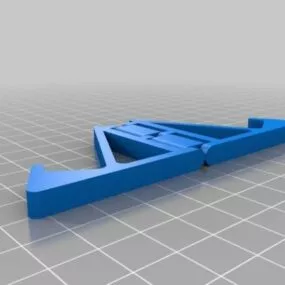 Printable Hinged Phone Tablet Stand 3d model